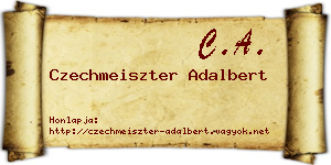 Czechmeiszter Adalbert névjegykártya